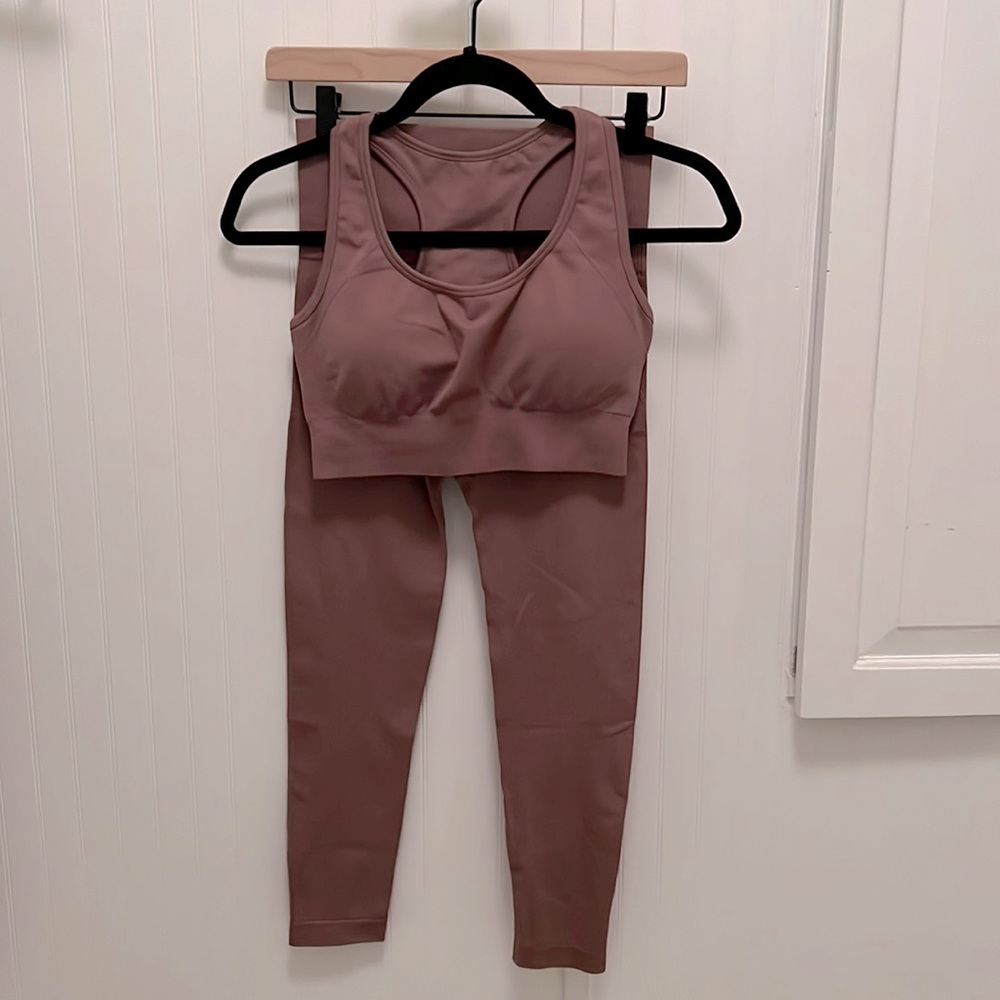 Sports Bra and Leggings Set